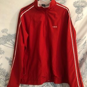 Red Nike windbreaker